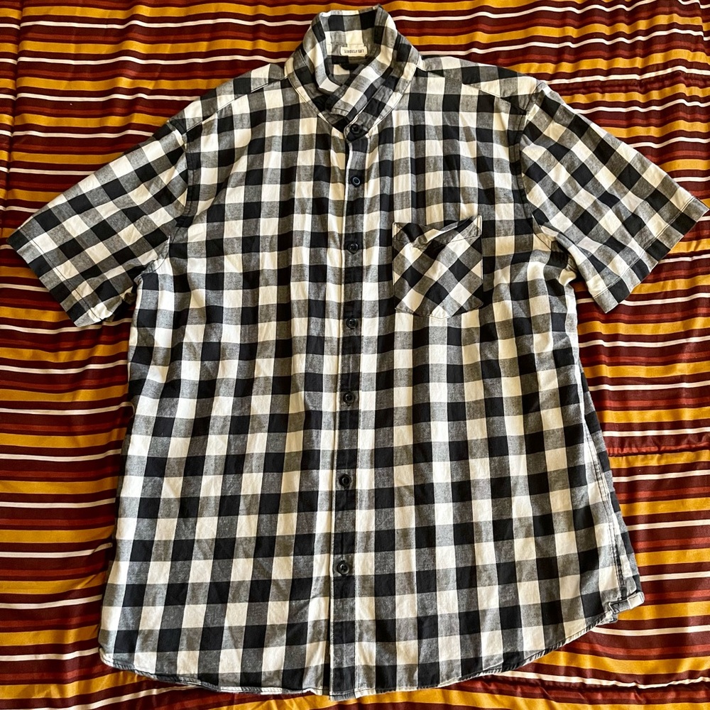 B&W Plaid Shirt